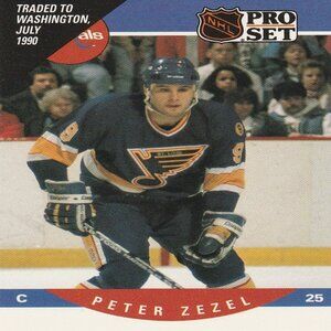 Peter Zezel - 1990 Pro Set Hockey Card